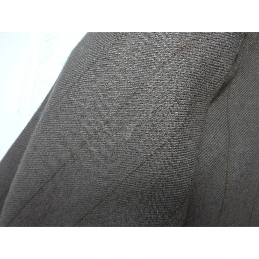 Stafford Mens Brown Pinstripe Two Button Blazer Sport Coat Jacket Regular 3912